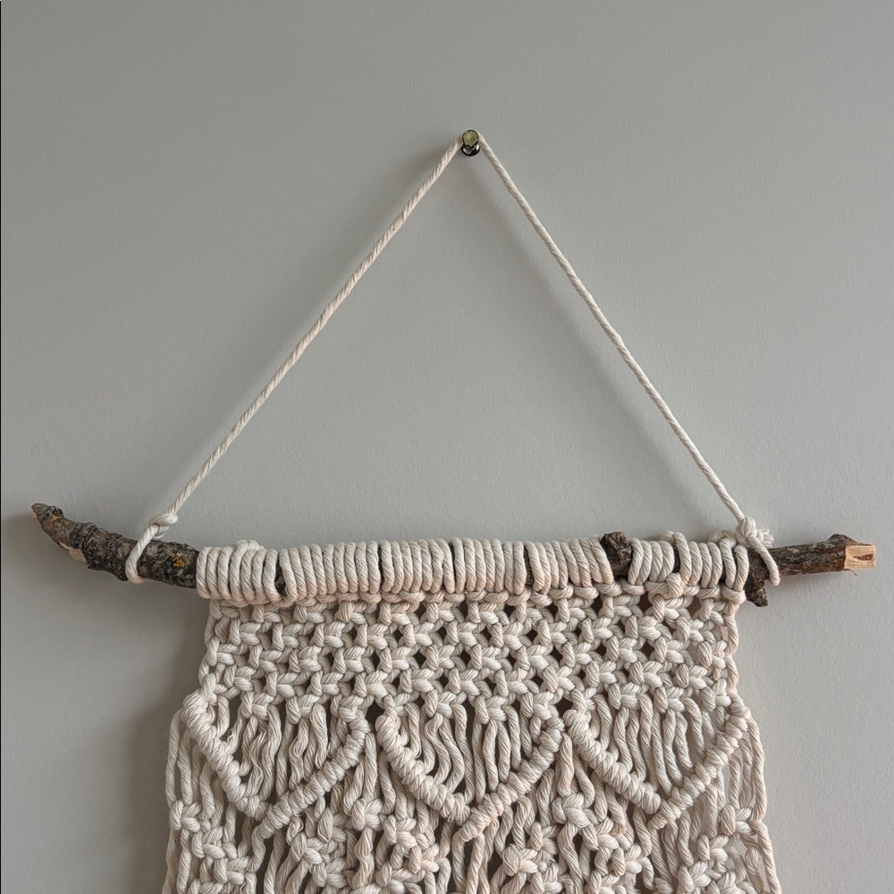 Macrame Wall Hanging Decor - Picture 2 of 3